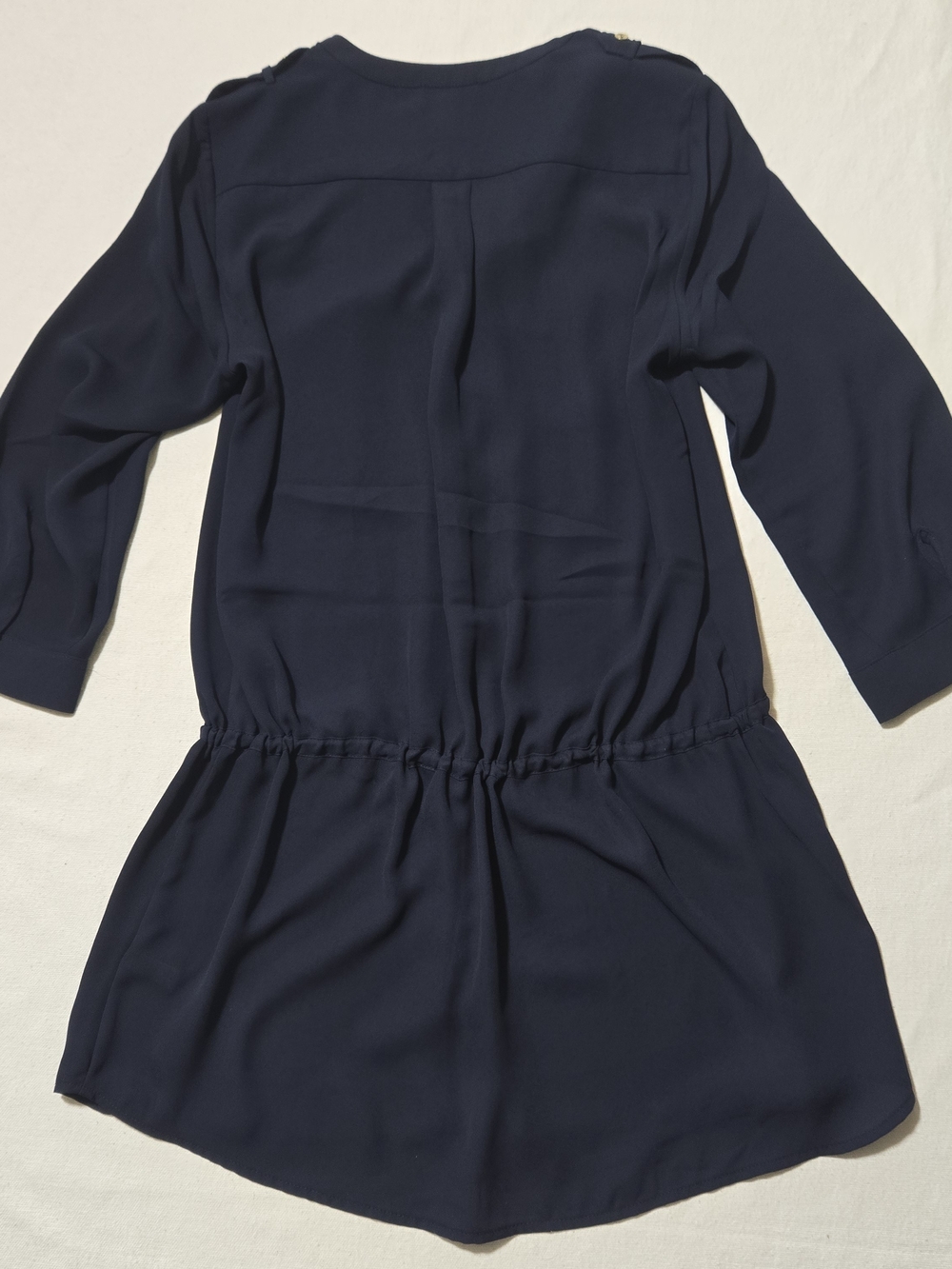 The Limited Navy Button-Front Drawstring Tunic - Picture 2 of 5